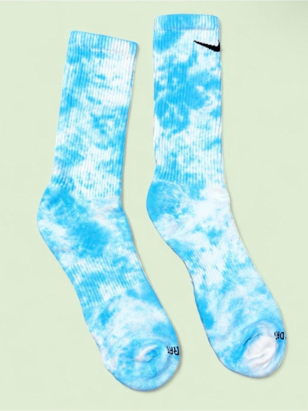 Nike Sky Blue Tie-Dye Crew Socks